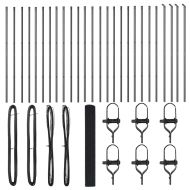 Оградa с колчета Сив 1.4 x 50 m Стомана