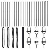 Оградa с колчета Сив 1.4 x 50 m Стомана