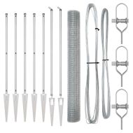 Оградa с колчета Сребрист 1.4 x 10 m Стомана