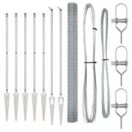Оградa с колчета Сребрист 1.6 x 10 m Стомана