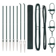 Оградa с колчета Зелен 1.4 x 10 m Стомана