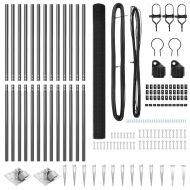 Оградa с колчета Сив 1.5 x 25 m Стомана