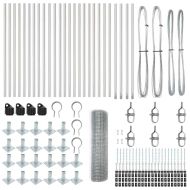 Оградa с колчета Сребрист 0.6 x 50 м Стомана