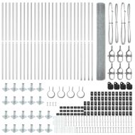 Оградa с колчета Сребрист 1.2 x 50 m Стомана