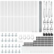 Оградa с колчета Сребрист 1.4 x 50 m Стомана