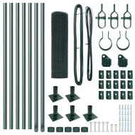 Оградa с колчета Зелен 0.5 x 10 м Стомана