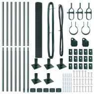 Оградa с колчета Зелен 1.2 x 10 m Стомана