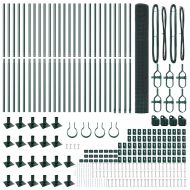 Оградa с колчета Зелен 1.2 x 50 m Стомана