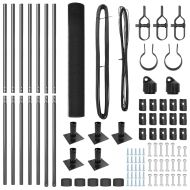 Оградa с колчета Сив 1.2 x 10 m Стомана