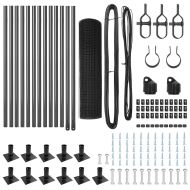 Оградa с колчета Сив 0.4 x 25 м Стомана