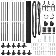 Оградa с колчета Сив 1.4 x 50 m Стомана