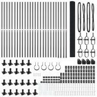 Оградa с колчета Сив 1.5 x 50 m Стомана
