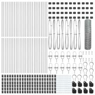 Оградa с колчета Сребрист 0.5 x 100 м Покрит със PVC стомана