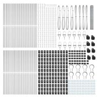 Оградa с колчета Сребрист 1.2 x 100 m Покрит със PVC стомана