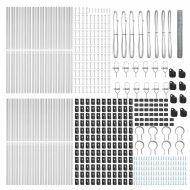 Оградa с колчета Сребрист 1.2 x 100 m Покрит със PVC стомана