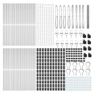 Оградa с колчета Сребрист 1.6 x 100 m Покрит със PVC стомана