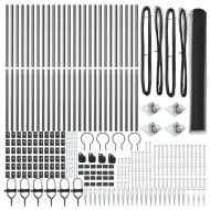 Оградa с колчета Сив 1.4 x 50 m Покрит със PVC стомана