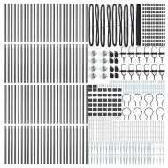 Оградa с колчета Сив 1.2 x 100 m Покрит със PVC стомана