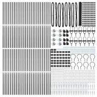 Оградa с колчета Сив 1.4 x 100 m Покрит със PVC стомана