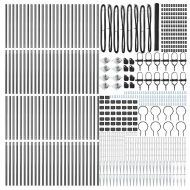 Оградa с колчета Сив 1.6 x 100 m Покрит със PVC стомана