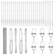 Оградa с колчета Сребрист 1.4 x 50 m Покрит със PVC стомана