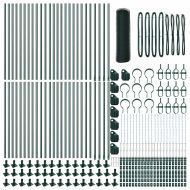 Оградa с колчета Зелен 0.6 x 100 м Покрит със PVC стомана