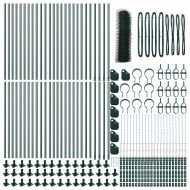 Оградa с колчета Зелен 0.6 x 100 м Покрит със PVC стомана