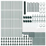 Оградa с колчета Зелен 1.2 x 100 m Покрит със PVC стомана