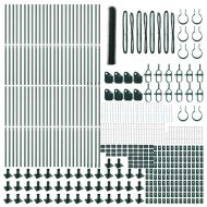 Оградa с колчета Зелен 1.2 x 100 m Покрит със PVC стомана