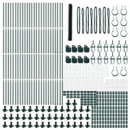 Оградa с колчета Зелен 1.5 x 100 м Покрит със PVC стомана