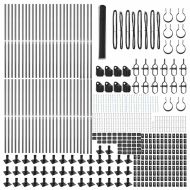 Оградa с колчета Сив 1.2 x 100 m Покрит със PVC стомана