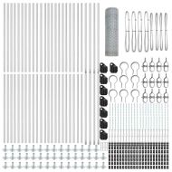 Оградa с колчета Сребрист 0.5 x 100 м Покрит със PVC стомана
