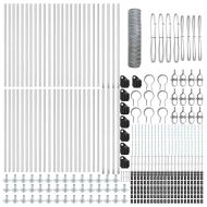 Оградa с колчета Сребрист 0.6 x 100 м Покрит със PVC стомана