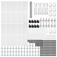 Оградa с колчета Сребрист 1.2 x 100 m Покрит със PVC стомана