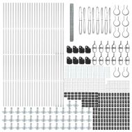 Оградa с колчета Сребрист 1.4 x 100 m Покрит със PVC стомана
