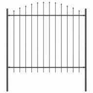 Градска ограда Сив 340 x 150 см Прахово боядисана стомана
