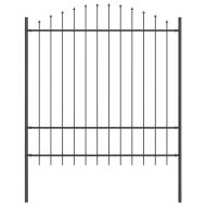 Градска ограда Сив 340 x 175 см Прахово боядисана стомана