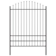 Градска ограда Сив 1360 x 200 см Прахово боядисана стомана