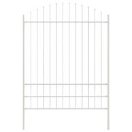 Градска ограда Бяло 1190 x 200 см Прахово боядисана стомана