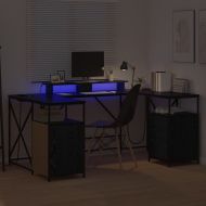 Бюро с чекмедже Черния дъб 182 x 101 x 87,5 см Инженерно дърво