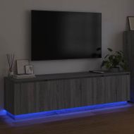 ТВ шкаф Сив Сонома 180 x 38 x 49 см Инженерно дърво