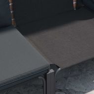 Градински Софа Комплект 7 pcs Антрацит Стомана & Плат