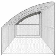 Клетка за пилета Сребрист 800 x 200 x 198.5 см