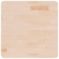 Квадратен плот за маса, 60x60x2,5 см, необработен дъб масив