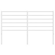 Метална табла за глава, бяла, 135 см