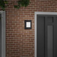 Външна стенна лампа Черно 23.5 x 10.5 x 26 см