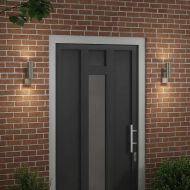 Външни стенни лампи 2 pcs Сребрист 7 x 10 x 22 см