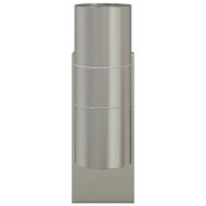 Външни стенни лампи 2 pcs Сребрист 7 x 10 x 22 см