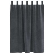 Затъмняващи завеси 2 pcs Светлосиво 140 x 140 cm Кадифе
