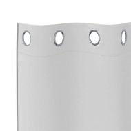 Завеси за затъмняване с пръстени 2 pcs Светло Сиво 175 x 140 см